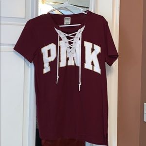 Pink brand t shirt